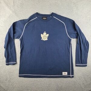 Toronto Maple Leafs Roger Edwards Long Sleeve Shirt Mens XL Blue NHL Hockey